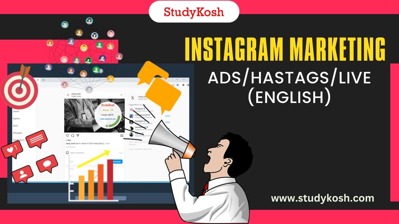 Instagram Marketing  (English) Ads/Reels/Posts/Hashtags/Live